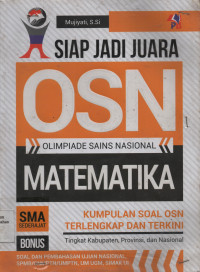 Siap Jadi Juara Olimpiade Sains Nasional Matematika