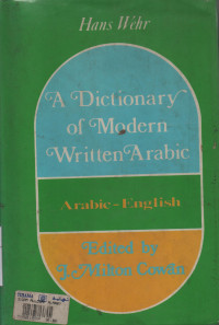 A Dictionary of Modern Written Arabic