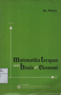 Matematika Terapan Untuk Bisnis dan Ekonomi