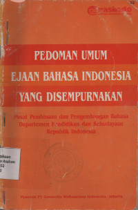 Pedoman Umum Ejaan Bahasa Indonesia Yang Disempurnakan