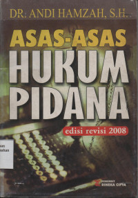 Asas-Asas Hukum Pidana