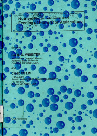 Nutrient Requirements and Feeding of Finfish For Aquaculture