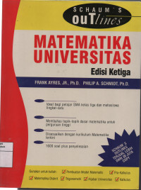 Schaum's Outlines of Teori dan Soal-Soal Matematika Universitas