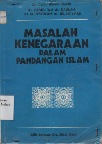 Masalah Kenegaraan dalam Pandangan Islam