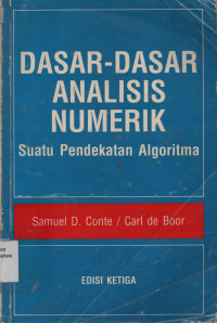 Dasar-Dasar Analisis Numerik Suatu Pendekatan Algoritma