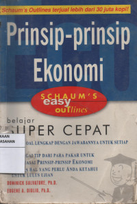 Prinsip-Prinsip Ekonomi : Schaum's Easy Outlines