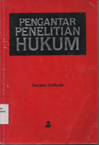 Pengantar Penelitian Hukum